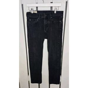 Hollister Straight Skinny‎ Women's Black Denim Jeans Size 28x30 Casual